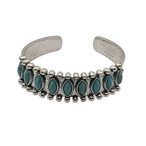 NEW Silver Blue Turquoise Bracelet